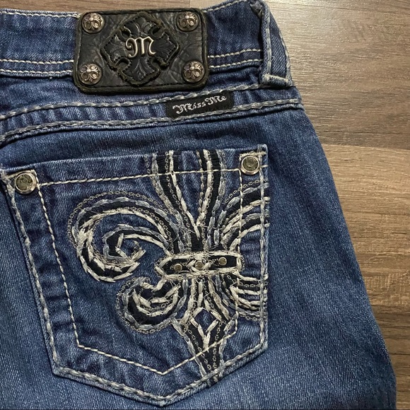 Miss Me Denim - Miss Me Fleur De Lis Bootcut Jeans
